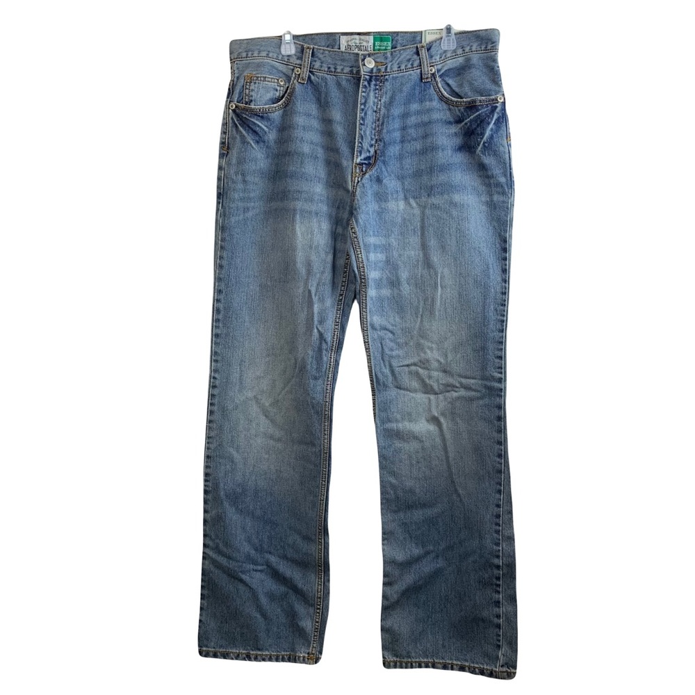 NWT Mens Aeropostale Essex Straight Leg Medium Wash Jeans Size 36 x 34